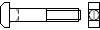 DIN 7992 Болт фундаментный с увеличенной T-образной головкой